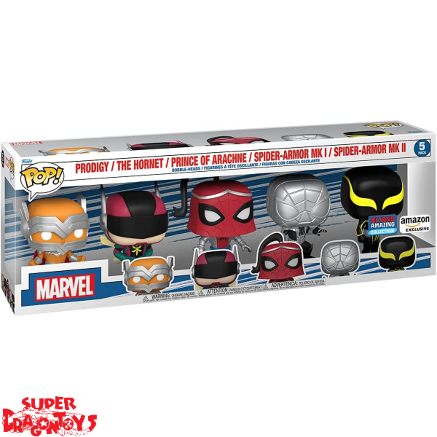 MARVEL - BEYOND AMAZING COLLECTION [FIVE FIGURES PACK] - FUNKO POP [SPECIAL  EDITION] - SUPERDRAGONTOYS