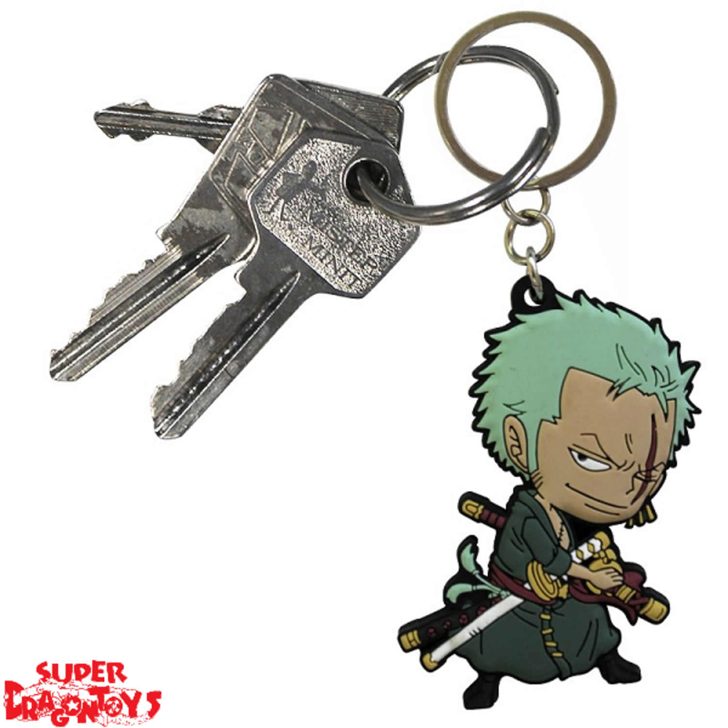 ONE PIECE KEYCHAIN "RORONOA ZORO" SUPERDRAGONTOYS