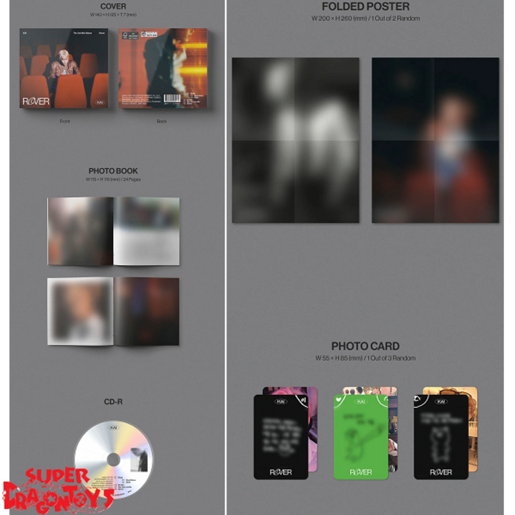 KAI (카이) [EXO] - ROVER - [DIGIPACK VERSION] - 3RD MINI ALBUM + [ON-PACK FOLDED POSTER]