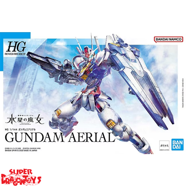 BANDAI GUNDAM : THE WITCH FROM MERCURY - GUNDAM AERIAL - "HG 1/144 " MODEL KIT
