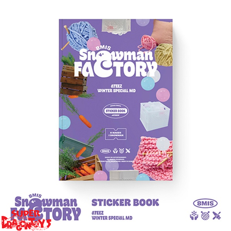 ATEEZ (에이티즈) - [SNOWMAN FACTORY] STICKER BOOK - "WINTER SPECIAL" OFFICIAL MD