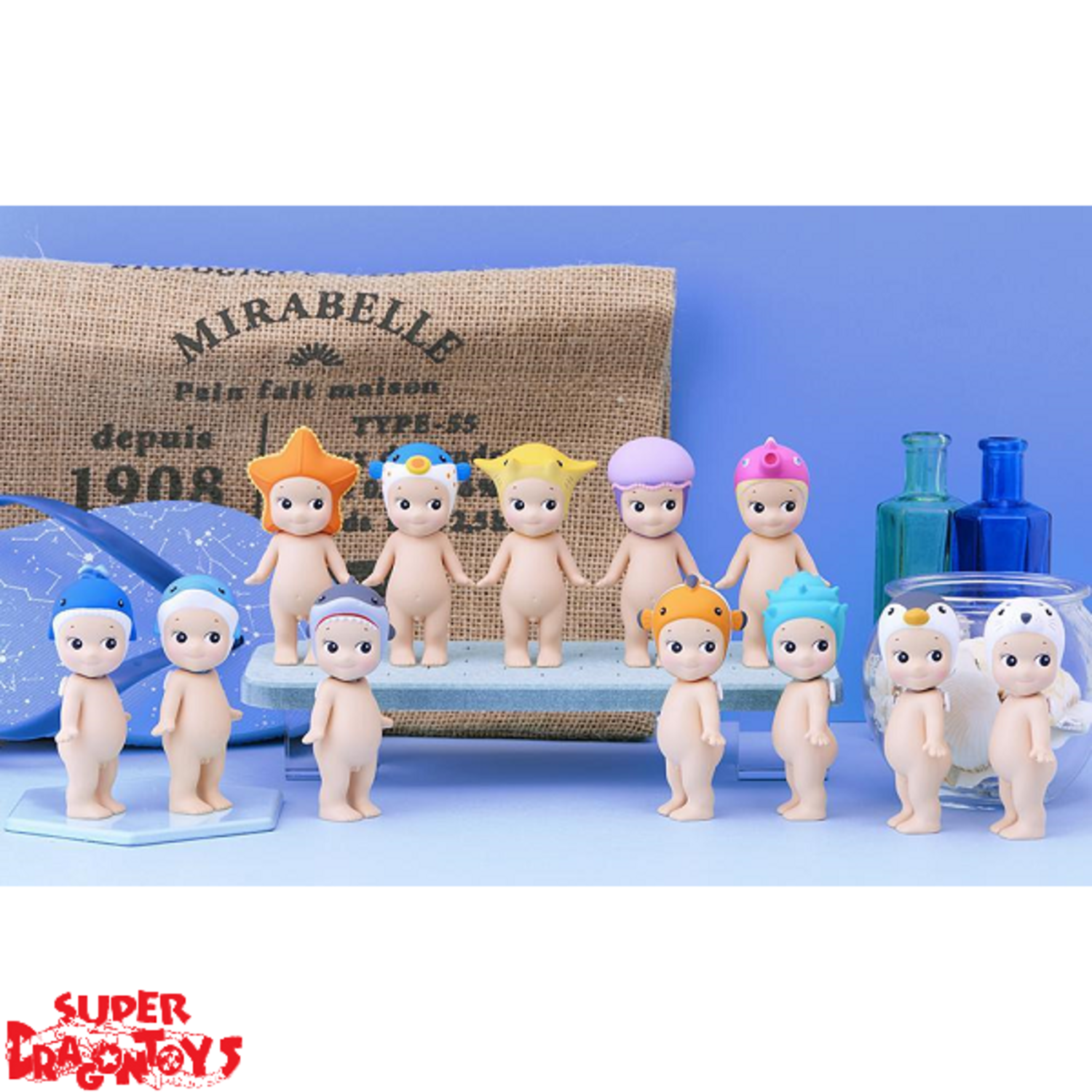 12 piezas de figuras de Sonny Angel Dreaming Series Mini personajes de