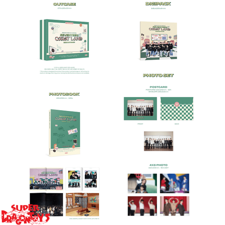 SEVENTEEN (세븐틴) - CARAT LAND MEMORY BOOK+ [2022 SVT 6TH FAN MEETING] - [3DVD] PACKAGE