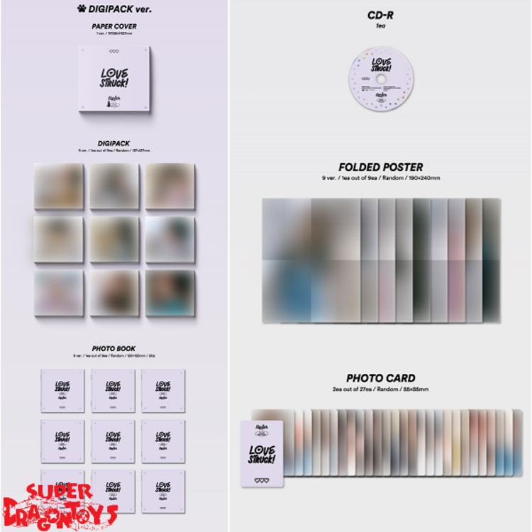 KEP1ER (케플러) - LOVE STRUCK! - [DIGIPACK VER.] - 4TH MINI ALBUM + [ON-PACK FOLDED POSTER]