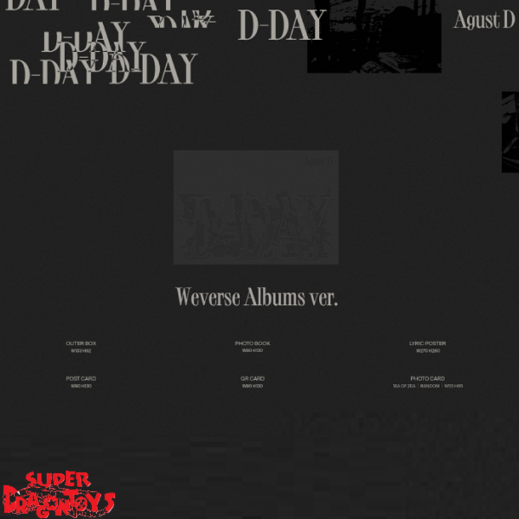 AGUST D (SUGA) [BTS] - D-DAY - [WEVERSE ALBUM / PLATFORM VER.] - 1ST SOLO ALBUM