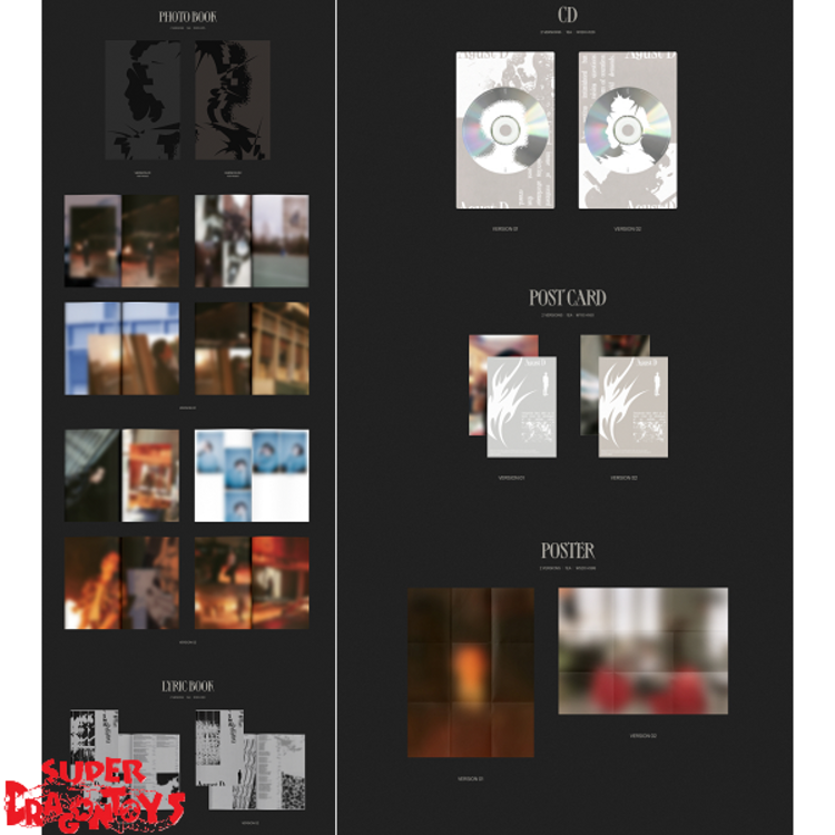 AGUST D (SUGA) [BTS] - D-DAY - 1ST SOLO ALBUM + [ON-PACK FOLDED POSTER]