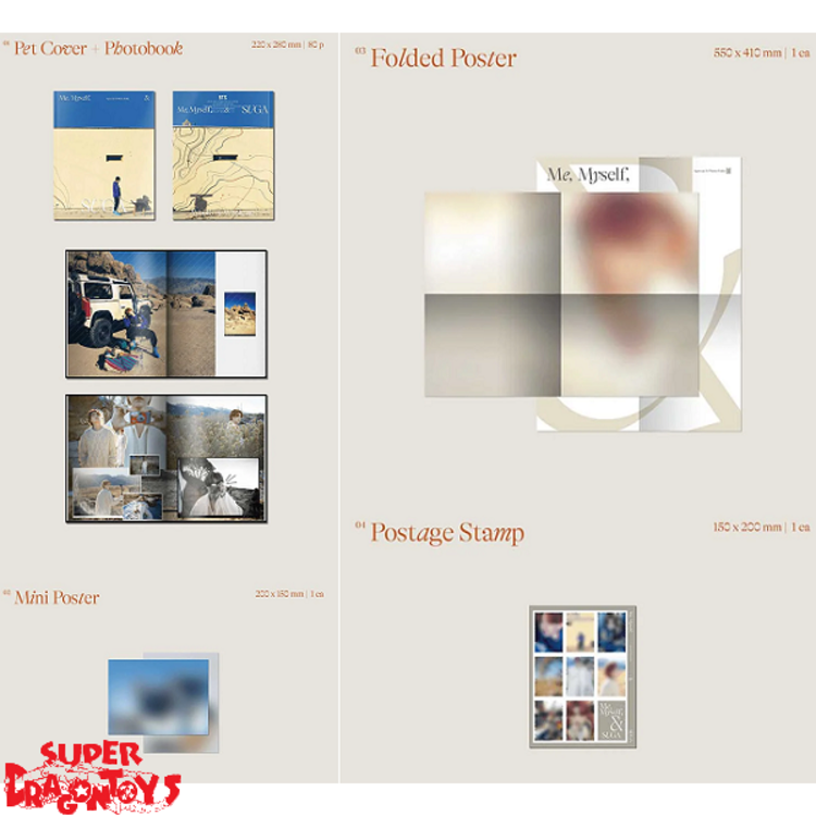 SUGA (민윤기) [BTS] - [ME, MYSELF, &] SUGA "WHOLLY OR WHOLE ME" - [SPECIAL 8 PHOTO-FOLIO] PACKAGE