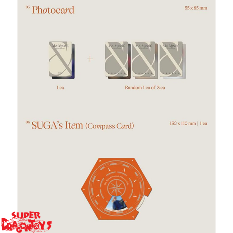 SUGA (민윤기) [BTS] - [ME, MYSELF, &] SUGA "WHOLLY OR WHOLE ME" - [SPECIAL 8 PHOTO-FOLIO] PACKAGE