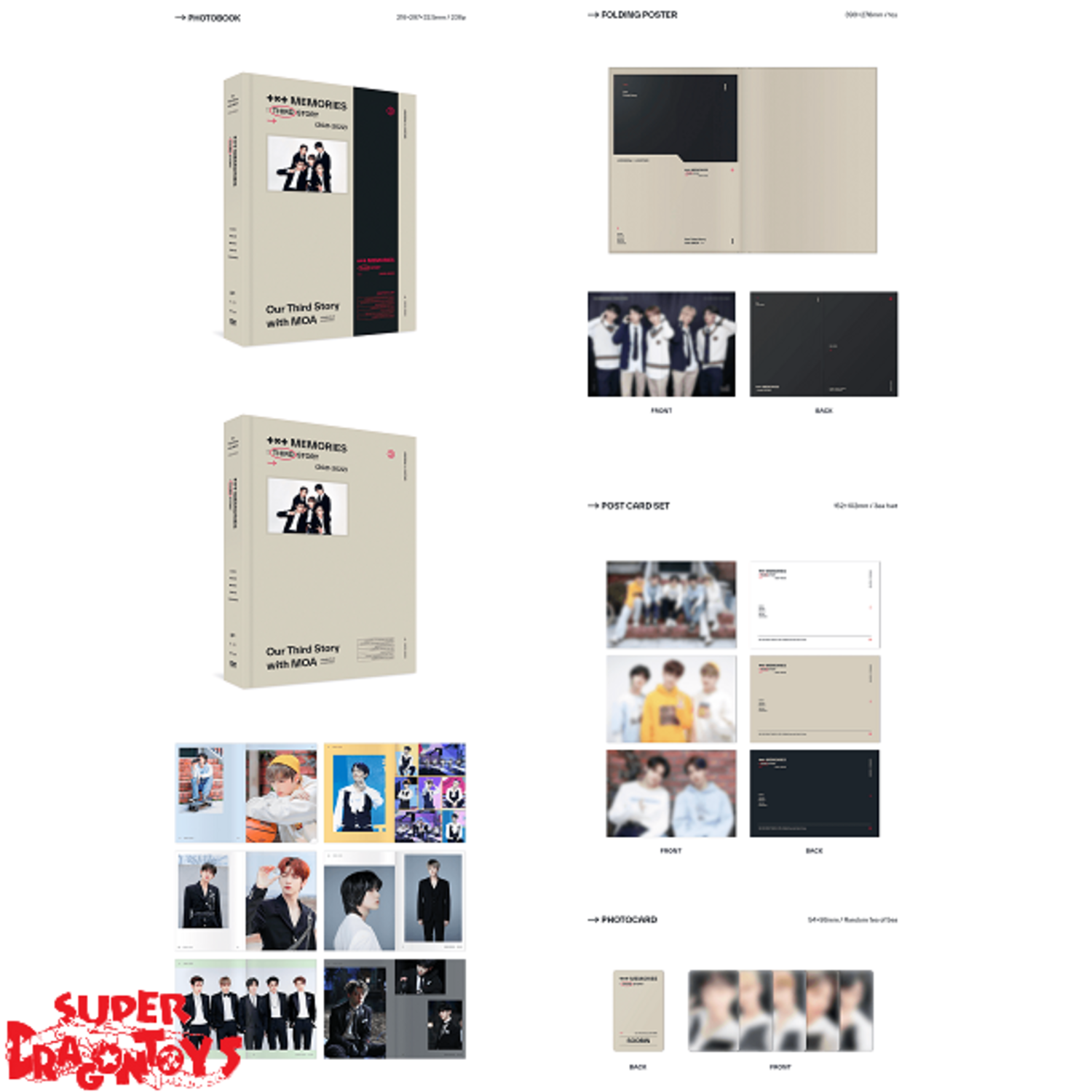 TXT MEMORIES : THIRD STORY DIGITAL CODE Official Photocard / POB +