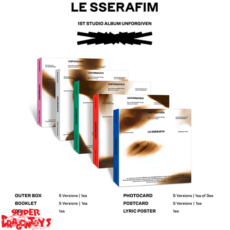 LE SSERAFIM (르세라핌) - UNFORGIVEN - [COMPACT VER.] - 1ST STUDIO ALBUM