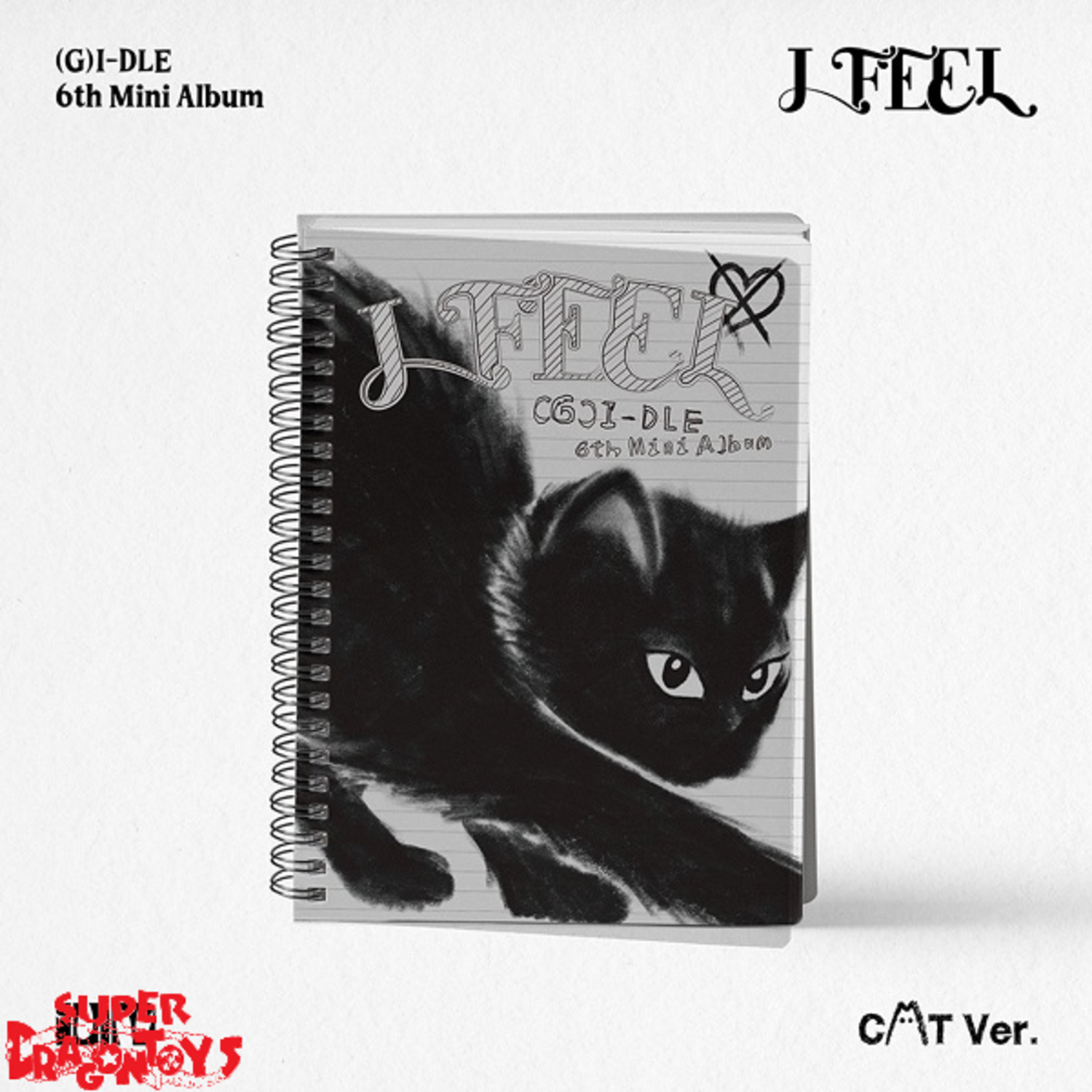 SuperJunior イェソン6th miniトレカ希少 黒猫 G)I-DLE ((여자)아이들) - I FEEL - [CAT VER.] - 6TH MINI ALBUM