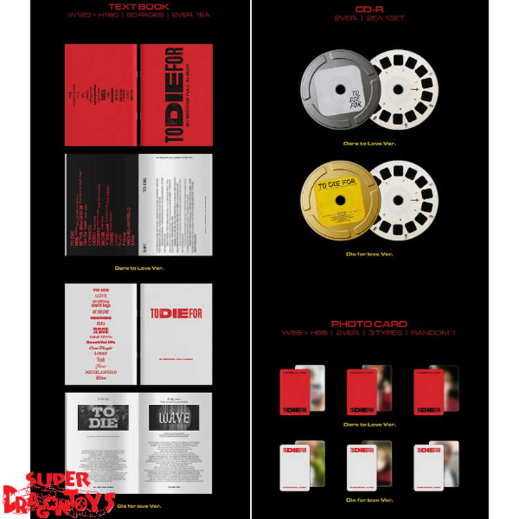 B.I (비아이) - TO DIE FOR - 2ND FULL ALBUM