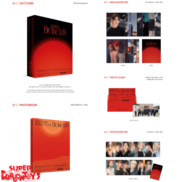 SEVENTEEN (세븐틴) - 2022 WORLD TOUR [BE THE SUN] - [DIGITAL CODE PACKAGE + "TOUR DIARY" PHOTOBOOK] SET + WEVERSE GIFT