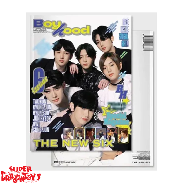 THE NEW SIX (TNX) - BOYHOOD - 3RD MINI ALBUM + [ON-PACK FOLDED POSTER]