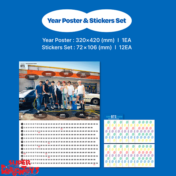 BTS (방탄소년단) - 365 BTS DAYS (KOREAN EXPRESSIONS CALENDAR) - OFFICIAL MD