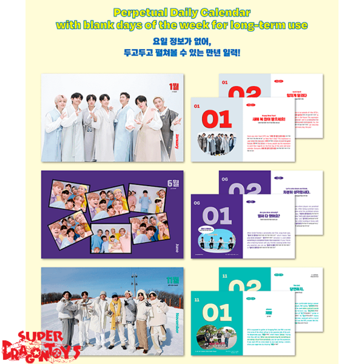 BTS (방탄소년단) - 365 BTS DAYS (KOREAN EXPRESSIONS CALENDAR) - OFFICIAL MD