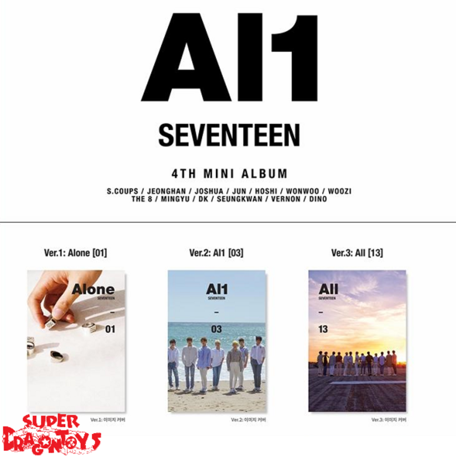 RESTOCK] SEVENTEEN (세븐틴) - AI1 - 4TH MINI ALBUM