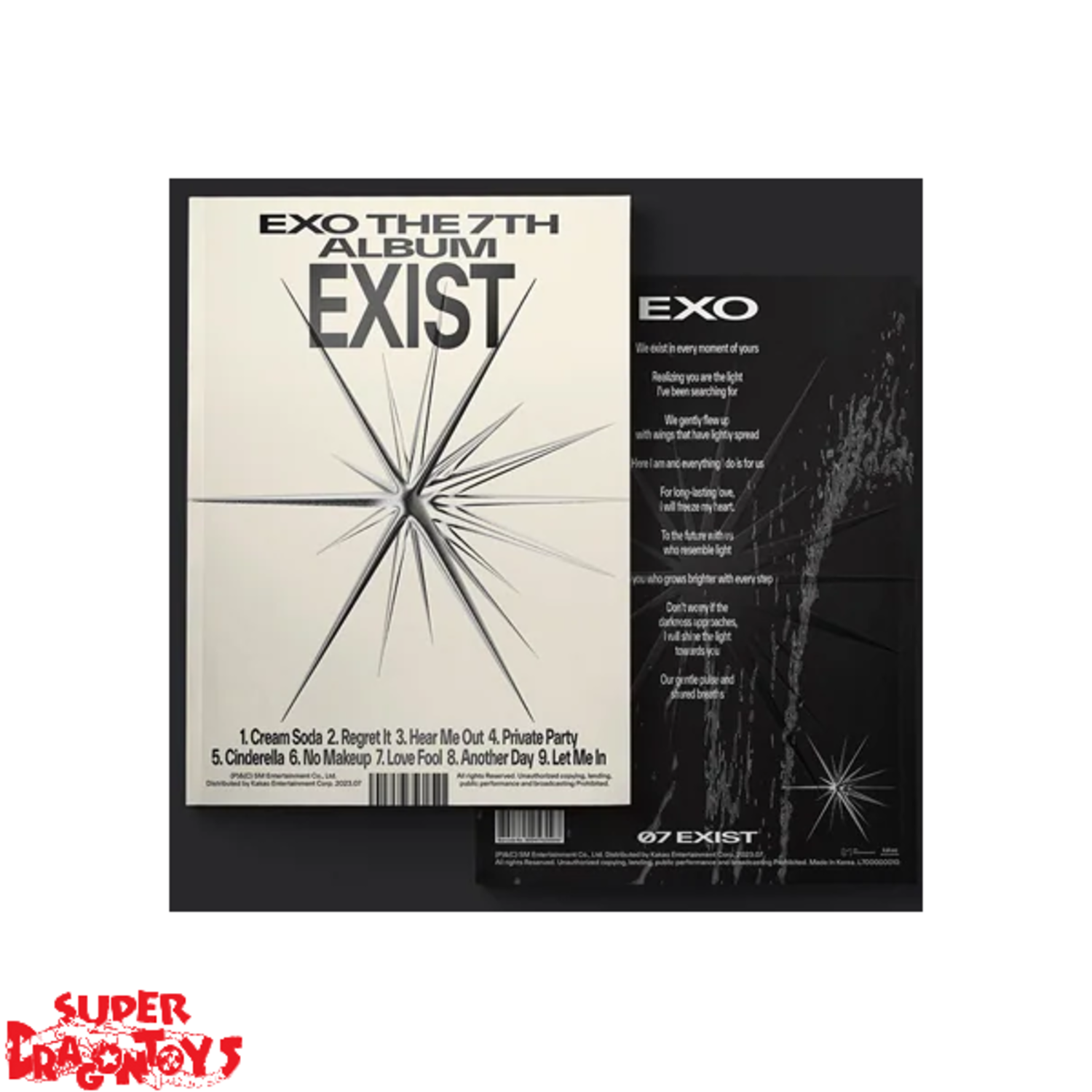 EXO - Exist [Photo Book Ver.] 7th Album Folded Poster (O Ver, 1 Folded Poster