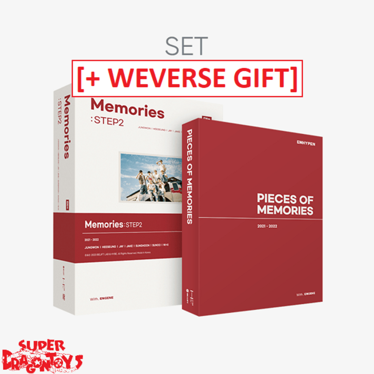 ENHYPEN (엔하이픈) - SET [PIECES OF MEMORIES [2021-2022] & MEMORIES : STEP 2] - [3DVD + 2PHOTOBOOKS] PACKAGE + WEVERSE GIFT