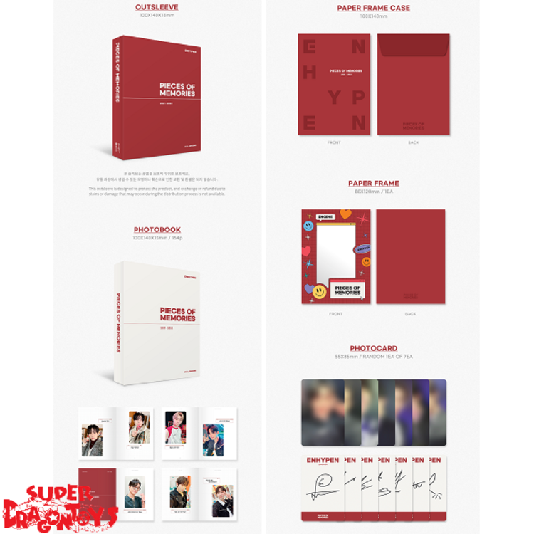 ENHYPEN (엔하이픈) - SET [PIECES OF MEMORIES [2021-2022] & MEMORIES : STEP 2] - [3DVD + 2PHOTOBOOKS] PACKAGE + WEVERSE GIFT