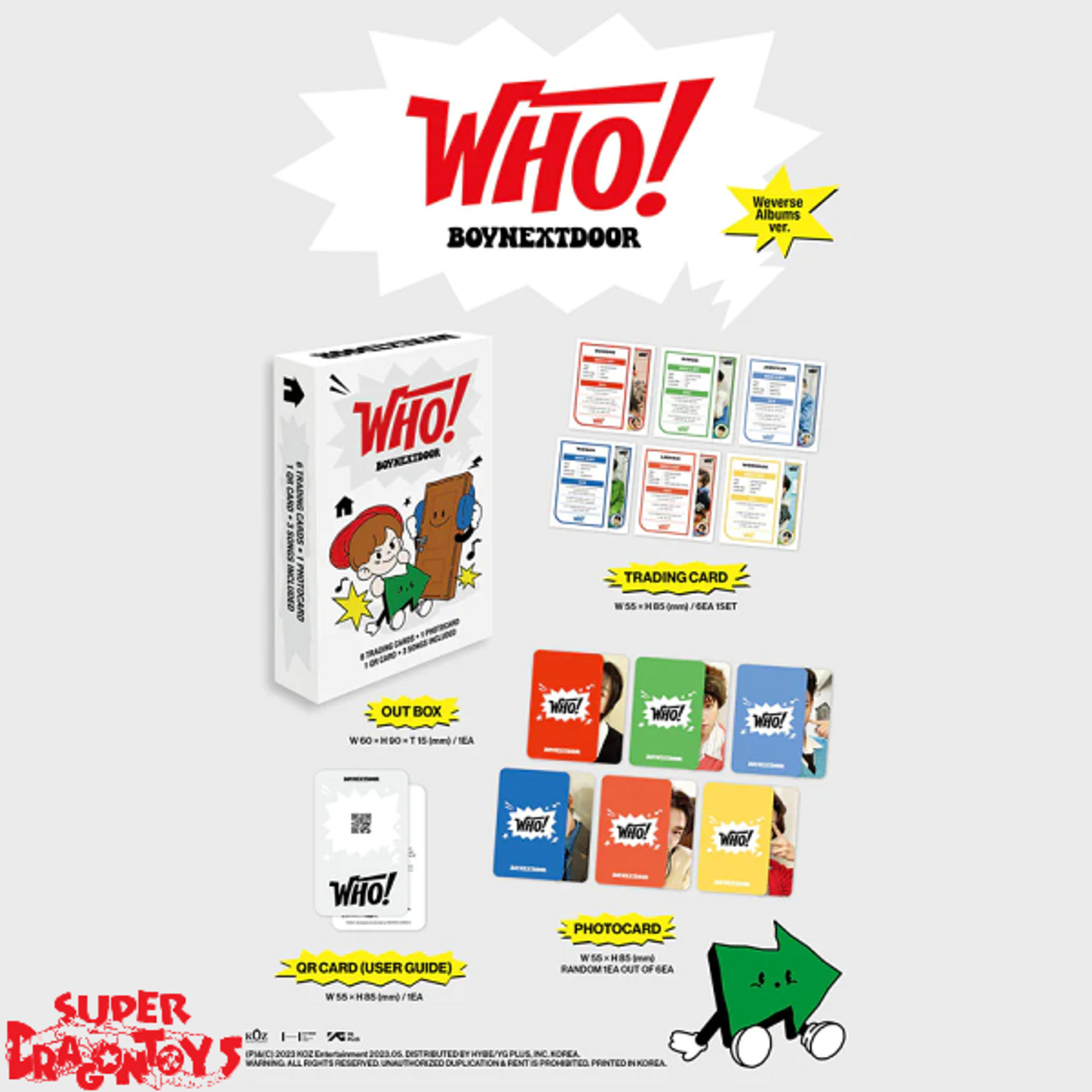 BOYNEXTDOOR (보이넥스트도어) - WHO! - [WEVERSE ALBUM VER.] - 1ST