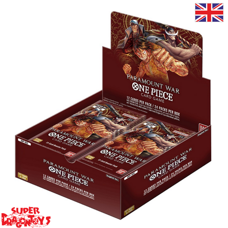 BANDAI ONE PIECE TCG - DISPLAY [24 BOOSTERS [OP02]] "PARAMOUNT WAR" - ENGLISH EDITION