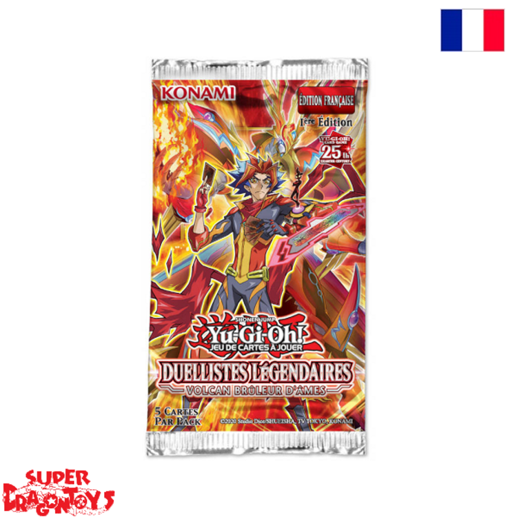 KONAMI YUGIOH TCG - BOOSTER "DUELLISTES LEGENDAIRES - VOLCAN BRULEUR D'AME" - EDITION FRANCAISE