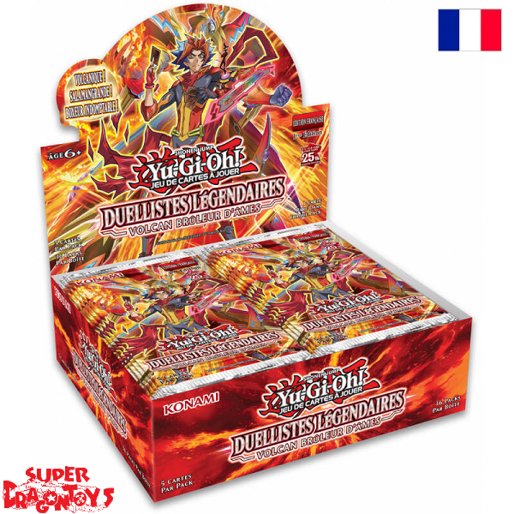 KONAMI YUGIOH TCG - DISPLAY "DUELLISTES LEGENDAIRES - VOLCAN BRULEUR D'AME" - EDITION FRANCAISE