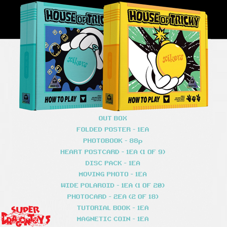 XIKERS (싸이커스) - HOUSE OF TRICKY : HOW TO PLAY - 2ND MINI ALBUM + [ON-PACK FOLDED POSTER]