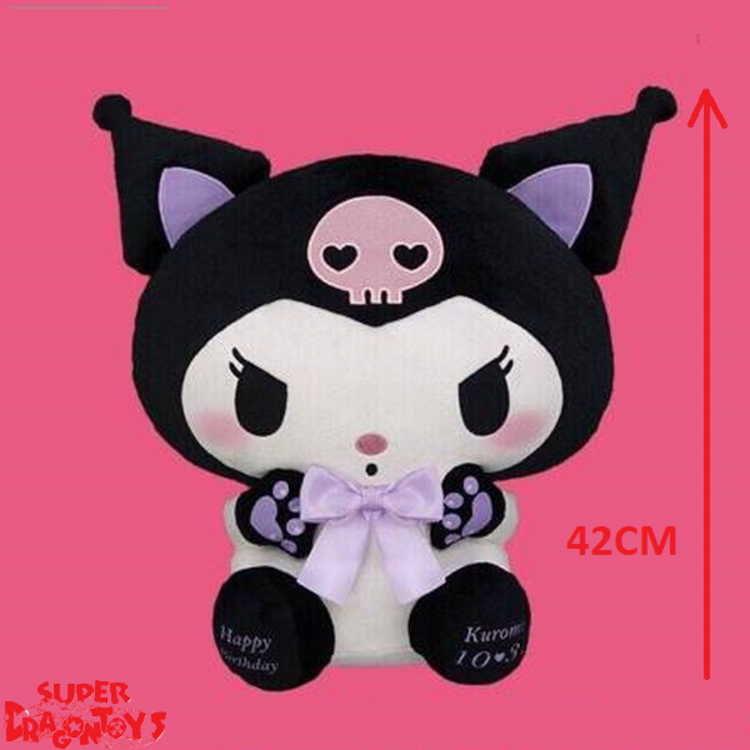 FURYU MY MELODY & KUROMI  - KUROMI [KURONEKO COSPLAY BIRHTDAY] - SUPER BIG DX PLUSH