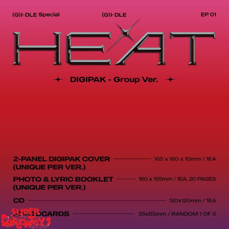 (G)I-DLE ((여자)아이들) - HEAT - [DIGIPACK / GROUP VER.] - SPECIAL 1ST EP