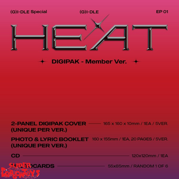 (G)I-DLE ((여자)아이들) - HEAT - [DIGIPACK / MEMBER VER.] - SPECIAL 1ST EP