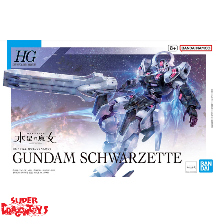 BANDAI GUNDAM : THE WITCH FROM MERCURY - GUNDAM SCHWARZETTE - "HG 1/144 " MODEL KIT