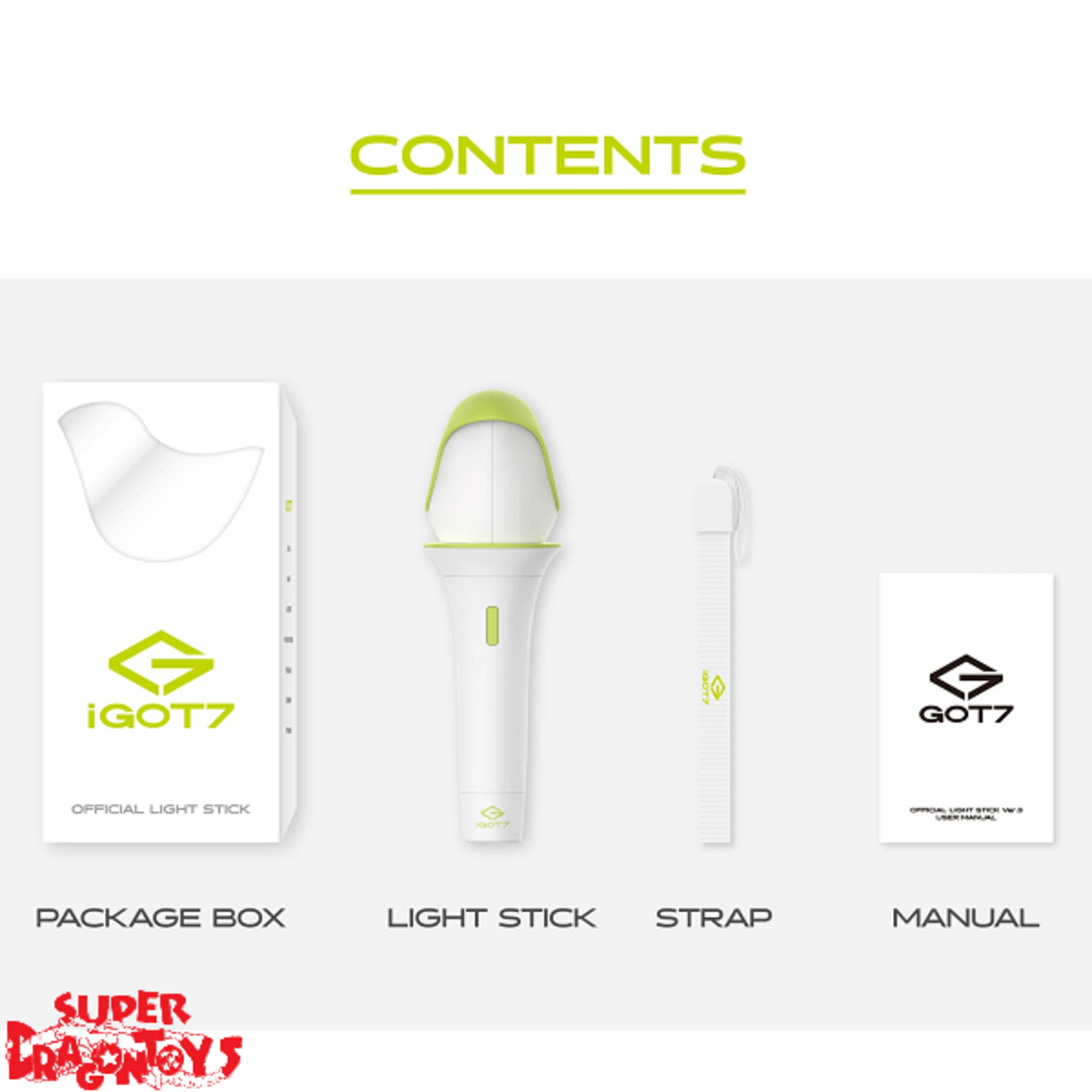 GOT7 (갓세븐) - OFFICIAL LIGHT STICK VER.3 - SUPER DRAGON TOYS