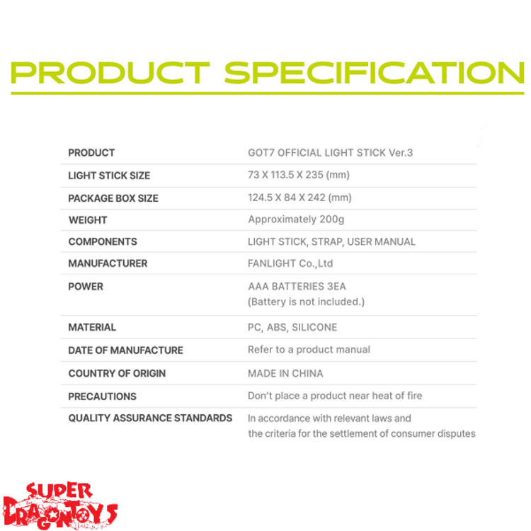 GOT7 (갓세븐) - OFFICIAL LIGHT STICK VER.3