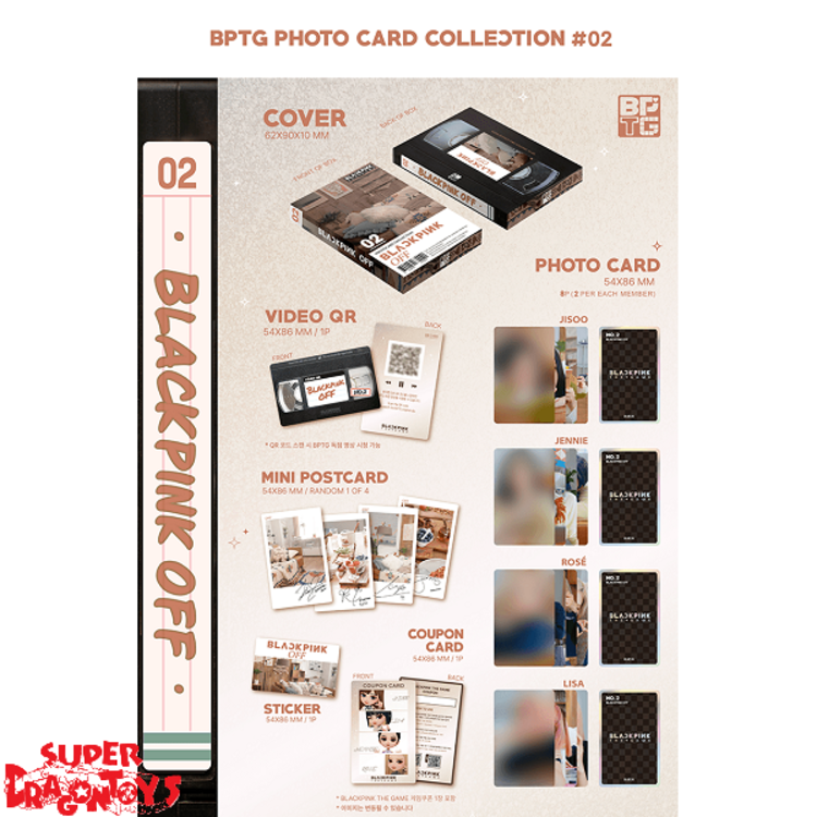 BLACKPINK (블랙핑크) - THE GAME [PHOTOCARD COLLECTION NO.1-3]