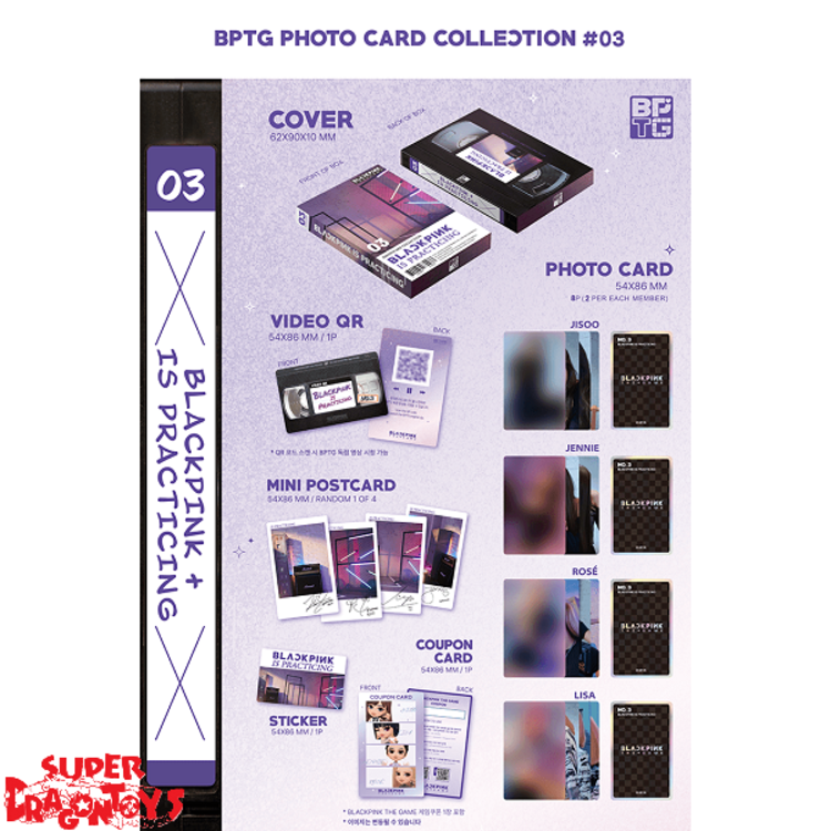 BLACKPINK (블랙핑크) - THE GAME [PHOTOCARD COLLECTION NO.1-3]