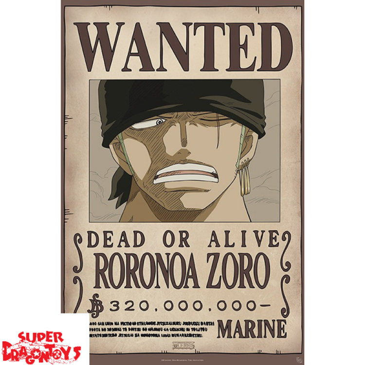 ABYSTYLE ONE PIECE - POSTER "WANTED : ZORO"