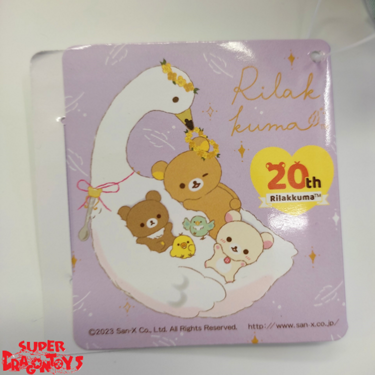 RILAKKUMA - "SWAN & GOLDEN FLOWER BANZAI" 20TH ANNIVERSARY COLLECTION - BIG PLUSH [B]