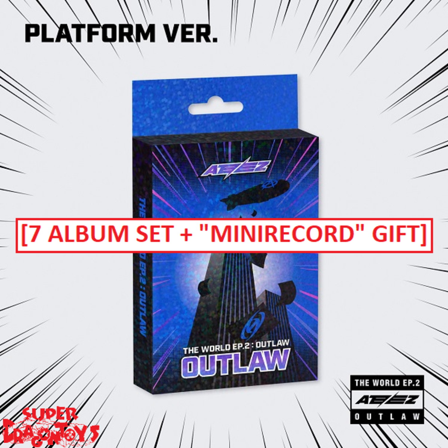 ATEEZ (에이티즈) - THE WORLD EP.2 : OUTLAW - [PLATFORM VER.] - ALBUM -  SUPERDRAGONTOYS