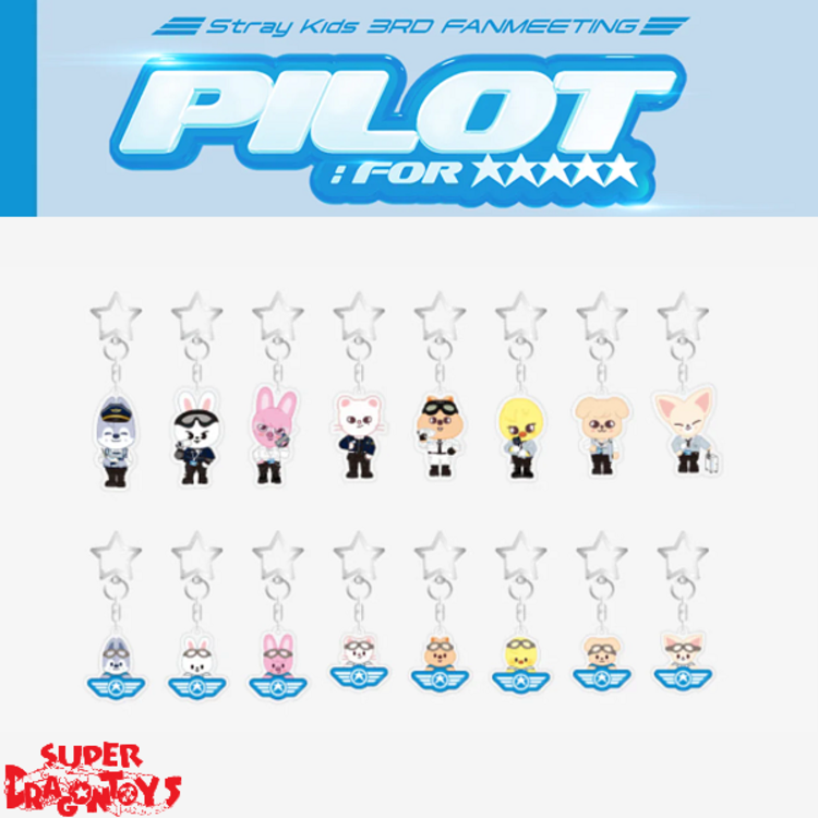 STRAY KIDS (스트레이 키즈) - [PILOT : FOR ★★★★★] SECRET KEYRING - OFFICIAL MD