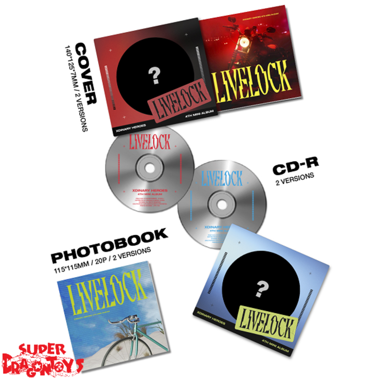 XDINARY HEROES (엑스디너리 히어로즈) - LIVELOCK - [DIGIPACK VER.] - 4TH MINI ALBUM + [BDM PHOTOCARD]