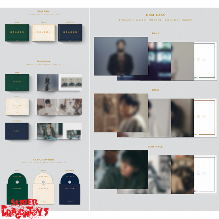 JUNGKOOK (전정국) [BTS] - GOLDEN - 1ST SOLO ALBUM + [ON-PACK FOLDED POSTER]