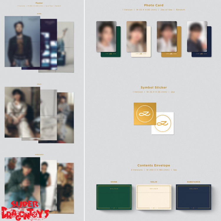 JUNGKOOK (전정국) [BTS] - GOLDEN - 1ST SOLO ALBUM + [ON-PACK FOLDED POSTER]