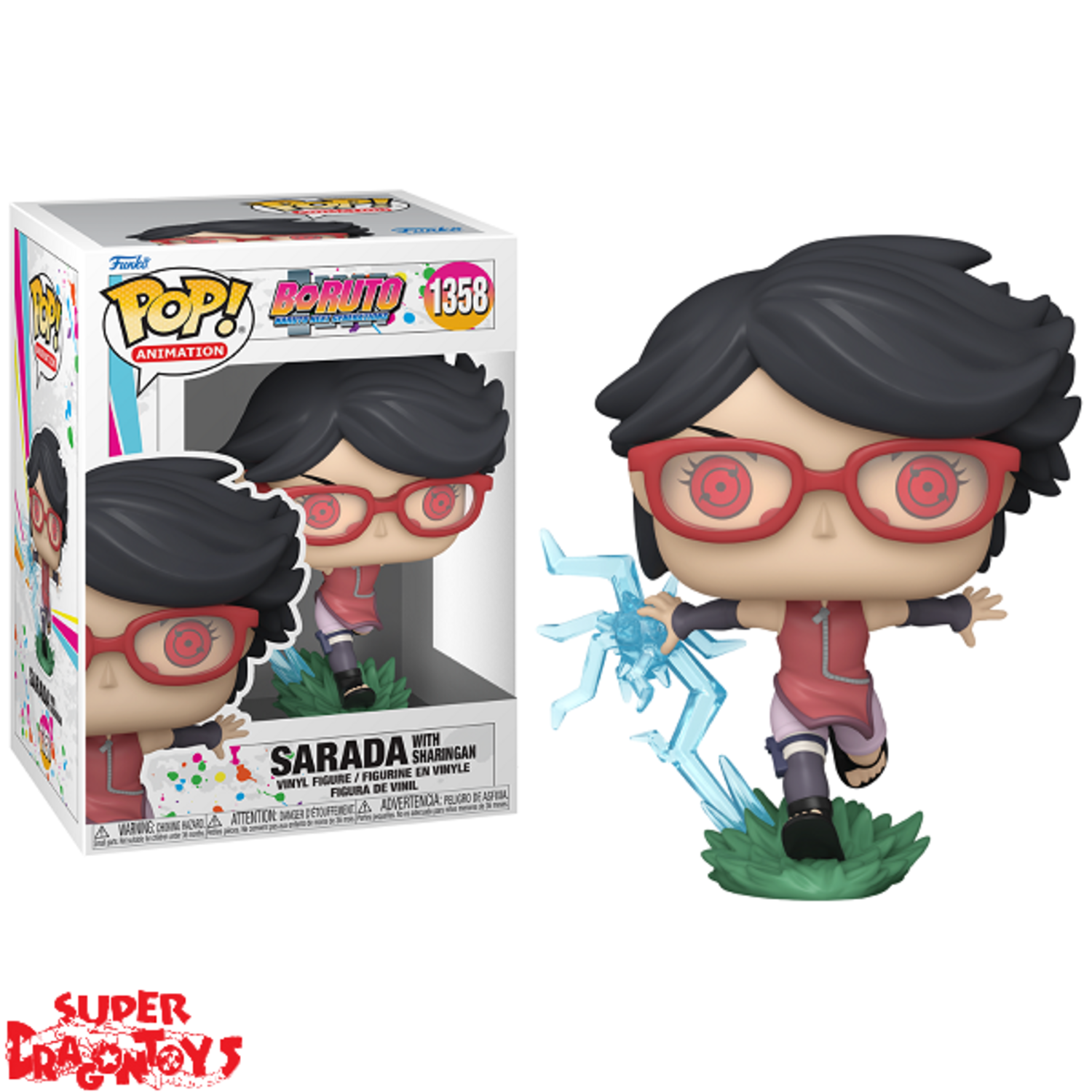 BORUTO - SARADA [WITH SHARINGAN] - FUNKO POP - SUPERDRAGONTOYS