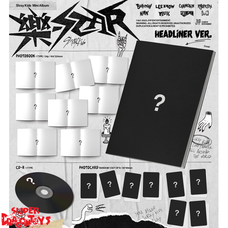 STRAY KIDS (스트레이 키즈) - [樂-STAR] - [HEADLINER VER.] - MINI ALBUM
