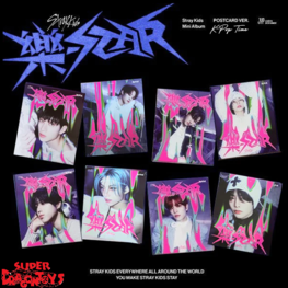 STRAY KIDS (스트레이 키즈) - [樂-STAR] - [POSTCARD VER.] - MINI ALBUM