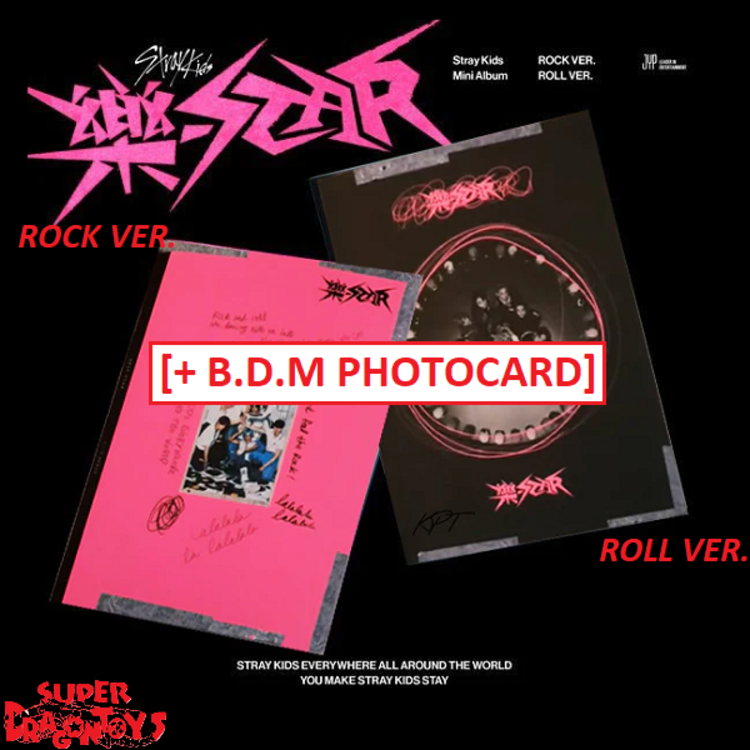 STRAY KIDS (스트레이 키즈) - [樂-STAR] - MINI ALBUM + [BDM PHOTOCARD]