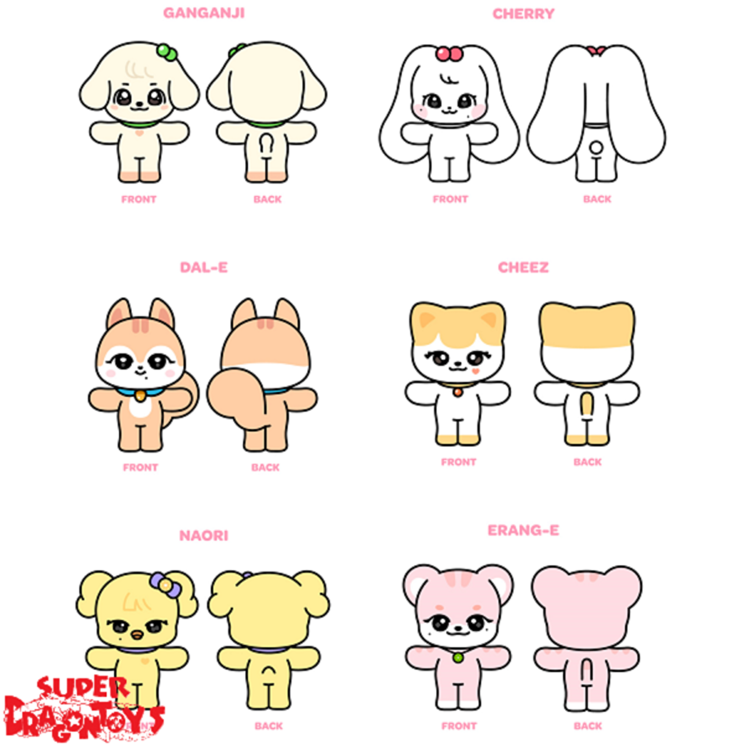 IVE (아이브) [MINIVE] IVE CHARACTER PLUSH DOLL OFFICIAL MD