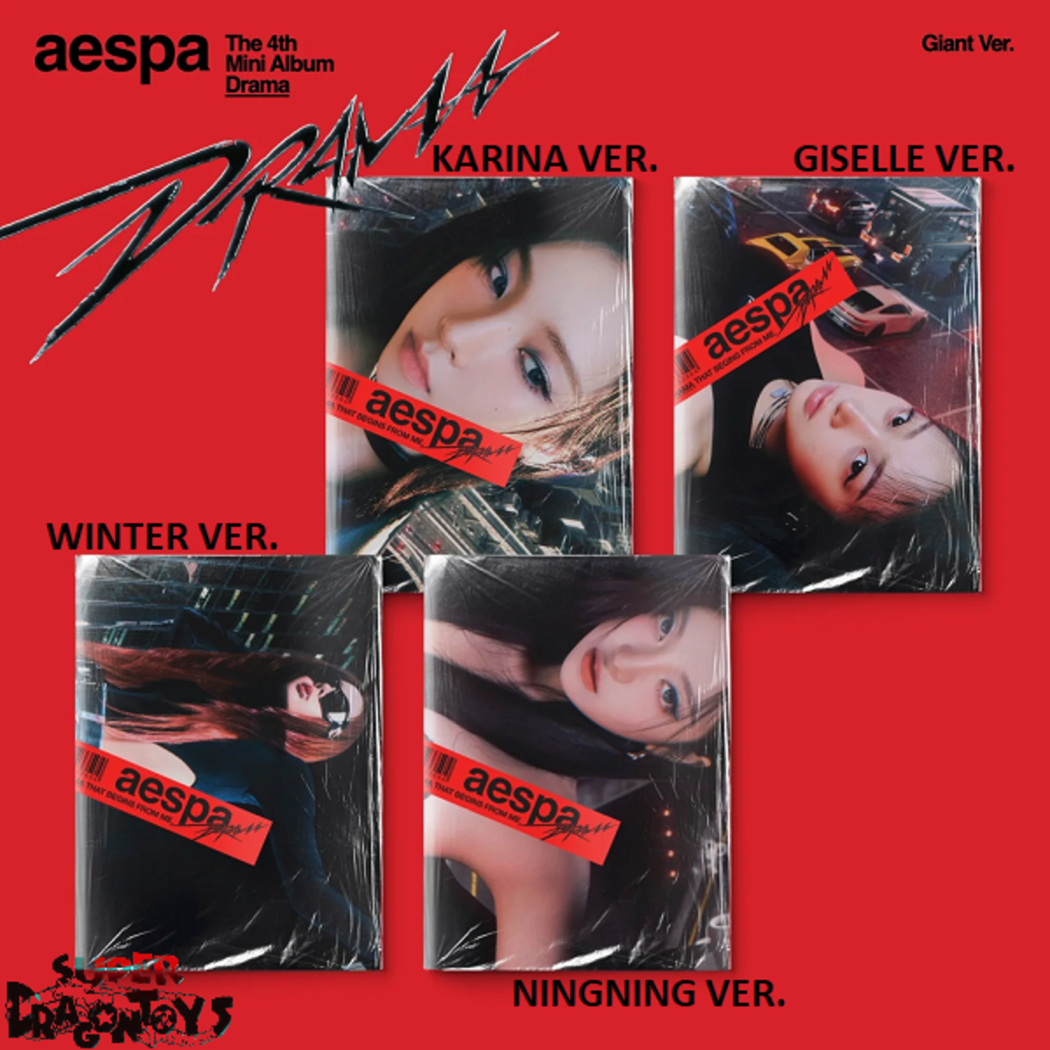 AESPA (에스파) - DRAMA - [GIANT VER.] - 4TH MINI ALBUM - SUPER